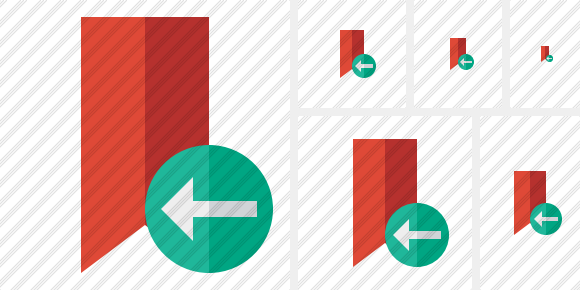 Иконка Закладка красная Предыдущий