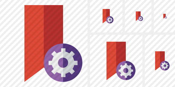 Bookmark Red Settings Symbol Bookmark Red Settings Symbol