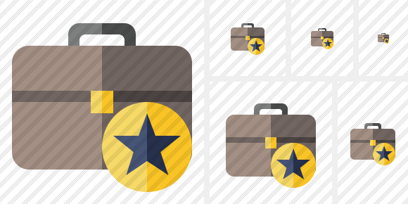 Icono Briefcase Star