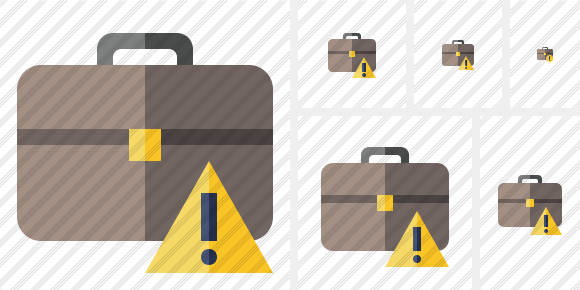 Briefcase Warning Icon