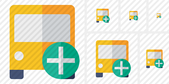 Bus 2 Add Icon Bus 2 Add Icon