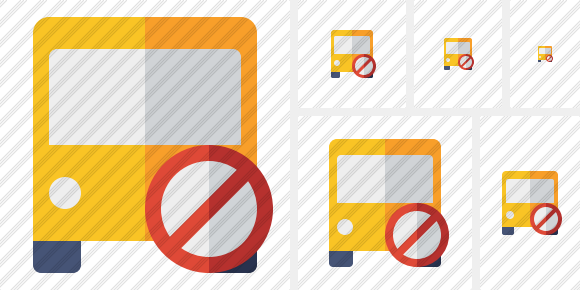 Bus 2 Block Icon Bus 2 Block Icon