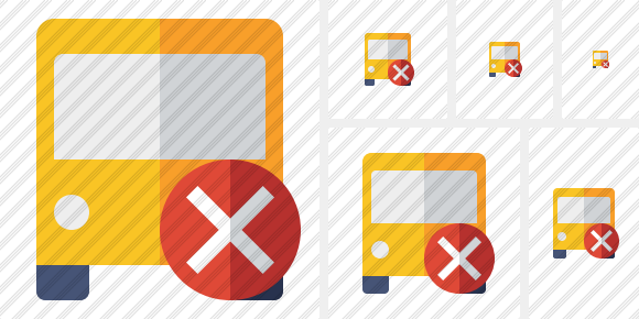 Bus 2 Cancel Icon Bus 2 Cancel Icon
