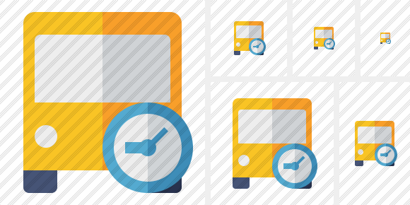 Bus 2 Clock Icon Bus 2 Clock Icon