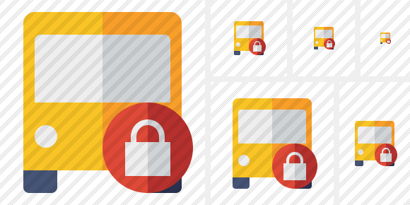 Bus 2 Lock Icon Bus 2 Lock Icon