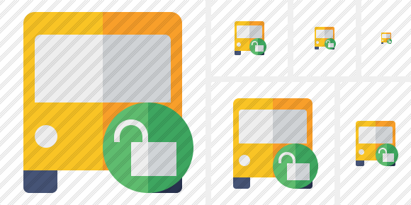 Bus 2 Unlock Icon Bus 2 Unlock Icon