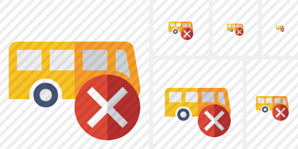 Bus Cancel Symbol