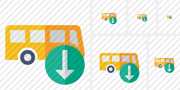 Bus Download Symbol