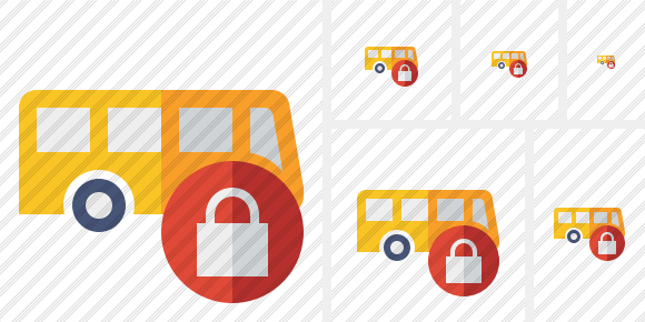 Bus Lock Icon