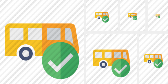 Bus Ok Icon