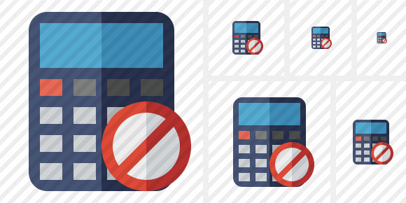 Calculator Block Icon Calculator Block Icon