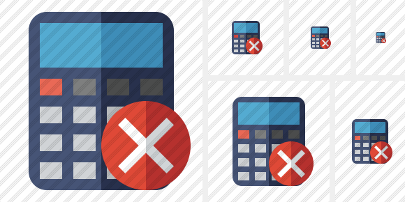 Calculator Cancel Icon Calculator Cancel Icon