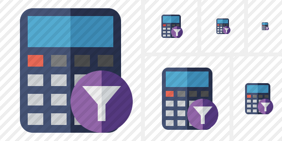 Calculator Filter Icon Calculator Filter Icon