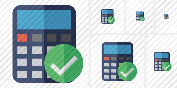 Calculator Ok Icon Calculator Ok Icon
