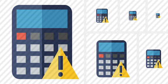 Calculator Warning Icon Calculator Warning Icon
