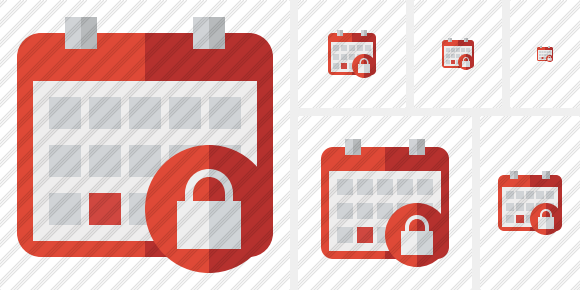 Calendar Lock Icon Calendar Lock Icon