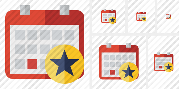 Calendar Star Icon Calendar Star Icon