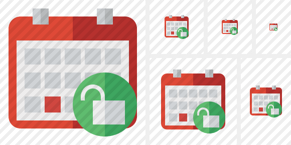 Calendar Unlock Icon Calendar Unlock Icon
