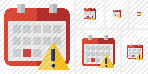 Calendar Warning Icon Calendar Warning Icon