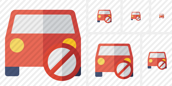 Car 2 Block Icon Car 2 Block Icon