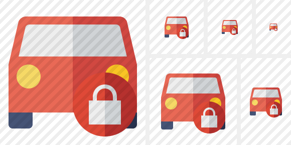 Car 2 Lock Icon Car 2 Lock Icon