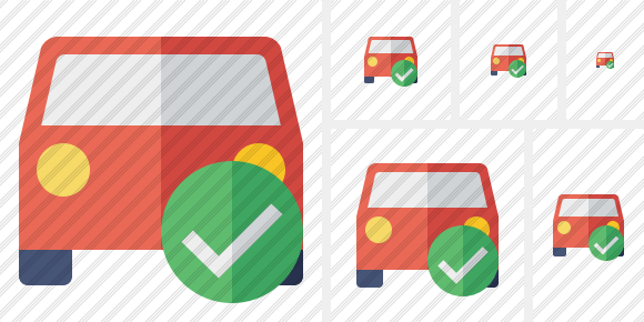 Car 2 Ok Icon Car 2 Ok Icon