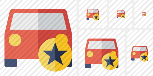 Car 2 Star Icon Car 2 Star Icon