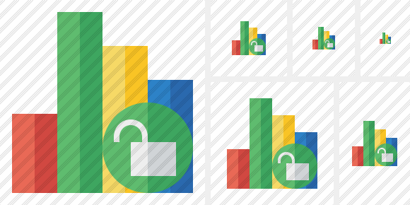 Icône Chart Unlock