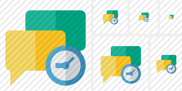 Chat Clock Symbol Chat Clock Symbol