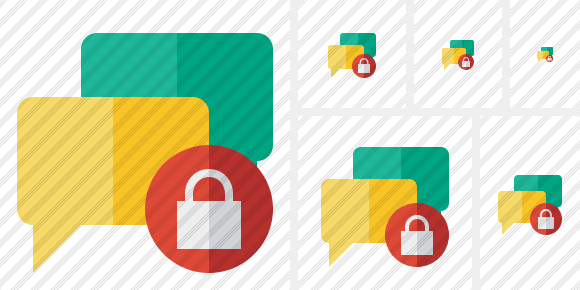 Chat Lock Symbol Chat Lock Symbol