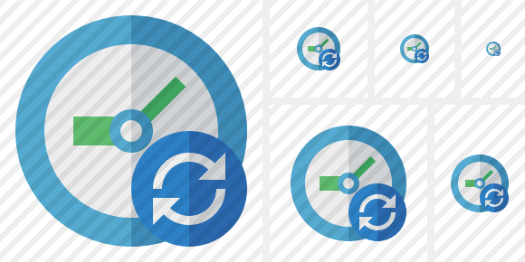 Clock Refresh Symbol Clock Refresh Symbol