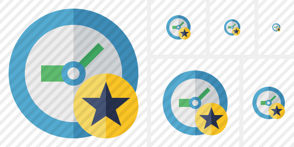 Clock Star Symbol Clock Star Symbol