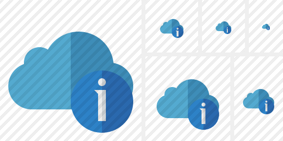 Cloud Blue Information Icon Cloud Blue Information Icon