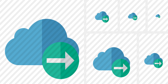 Cloud Blue Next Icon Cloud Blue Next Icon