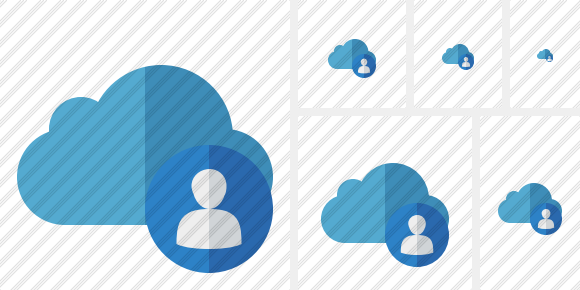 Cloud Blue User Icon Cloud Blue User Icon