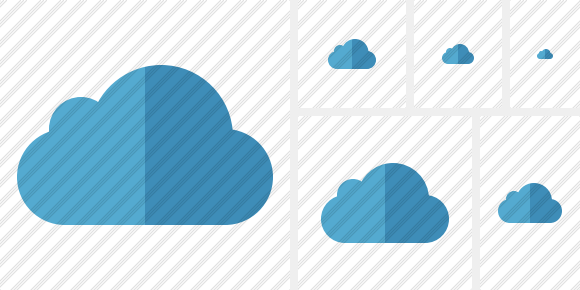 Cloud Blue Icon Cloud Blue Icon