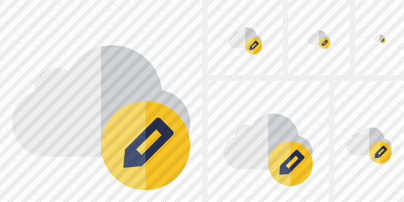Cloud Edit Symbol Cloud Edit Symbol