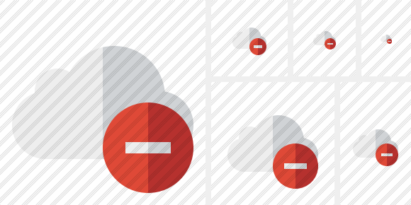 Cloud Stop Symbol Cloud Stop Symbol