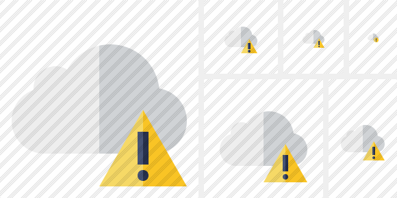Cloud Warning Symbol Cloud Warning Symbol