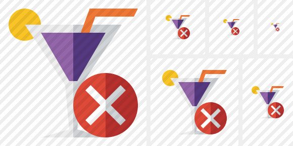 Cocktail Cancel Icon Cocktail Cancel Icon