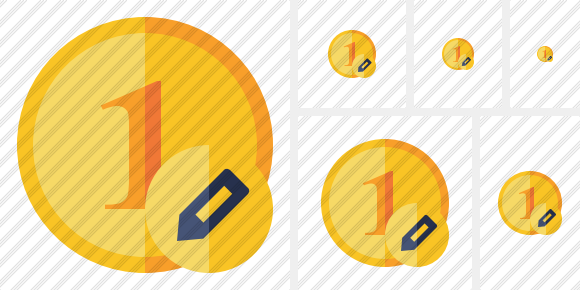 Coin Edit Icon Coin Edit Icon