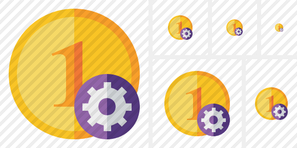 Coin Settings Icon Coin Settings Icon