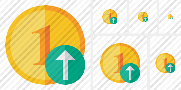 Coin Upload Icon Coin Upload Icon