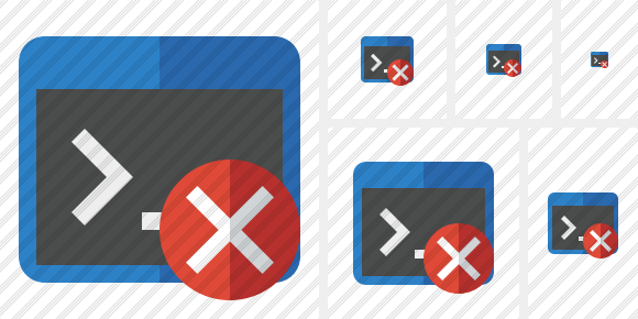 Icône Command Prompt Cancel Icône Command Prompt Cancel