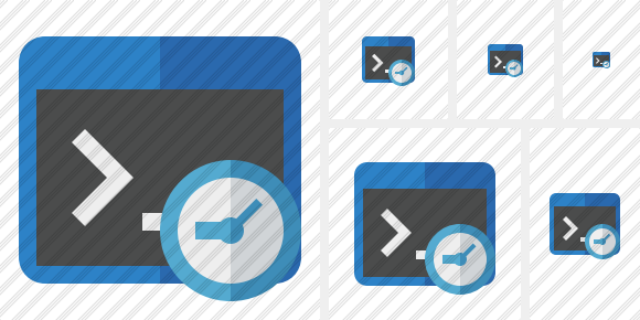 Command Prompt Clock Symbol