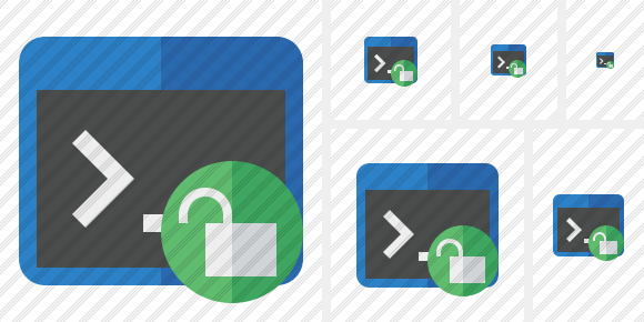 Icône Command Prompt Unlock Icône Command Prompt Unlock