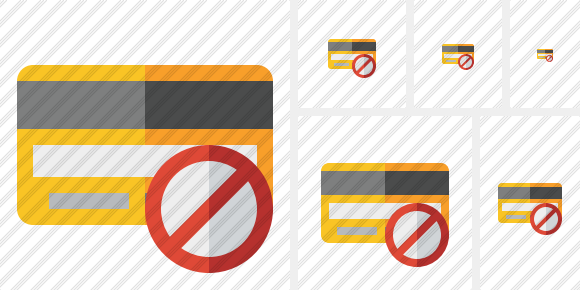 Credit Card Block Icon Credit Card Block Icon
