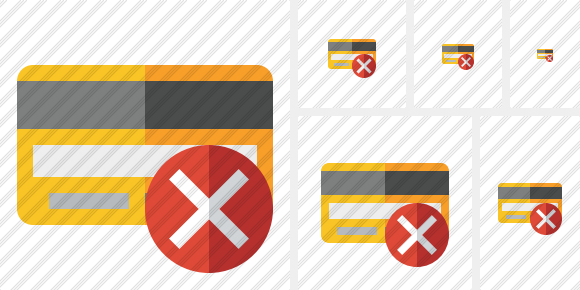 Credit Card Cancel Icon Credit Card Cancel Icon