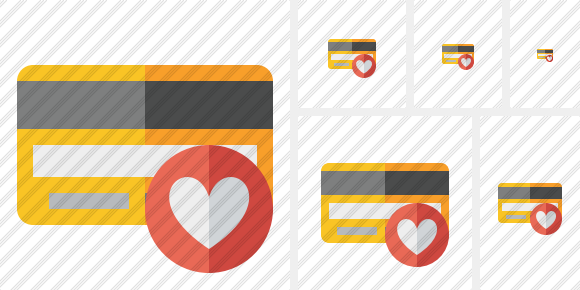 Credit Card Favorites Icon Credit Card Favorites Icon