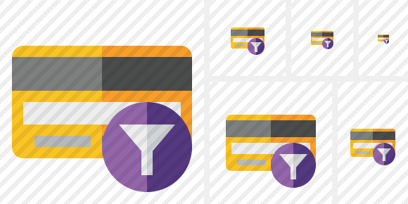 Credit Card Filter Icon Credit Card Filter Icon